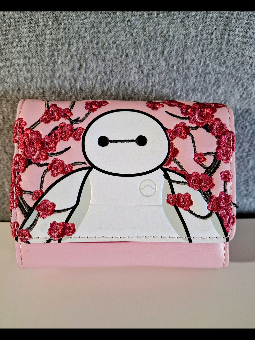 Loungefly Pink Baymax Cherry Blossom Trifold Wallet
